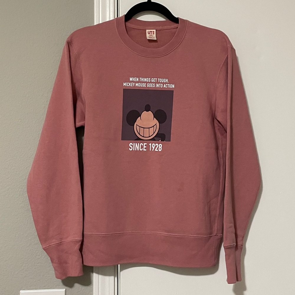 uniqlo disney mickey mouse sweatshirt women size xs